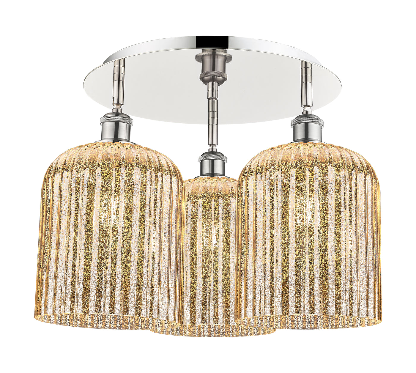 Ballston Semi-Flush Mount Satin Nickel