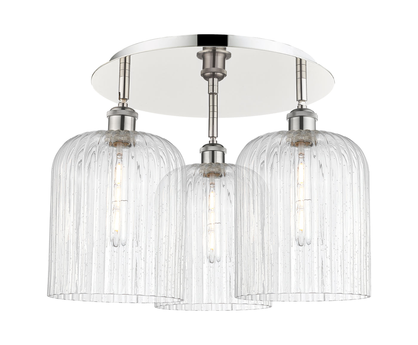 Ballston Semi-Flush Mount Satin Nickel