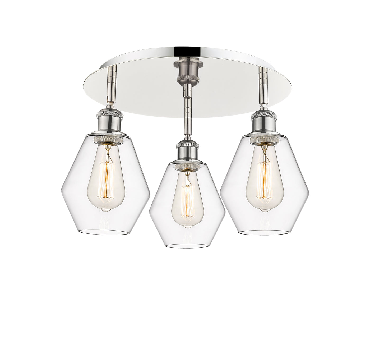 Ballston Semi-Flush Mount Satin Nickel