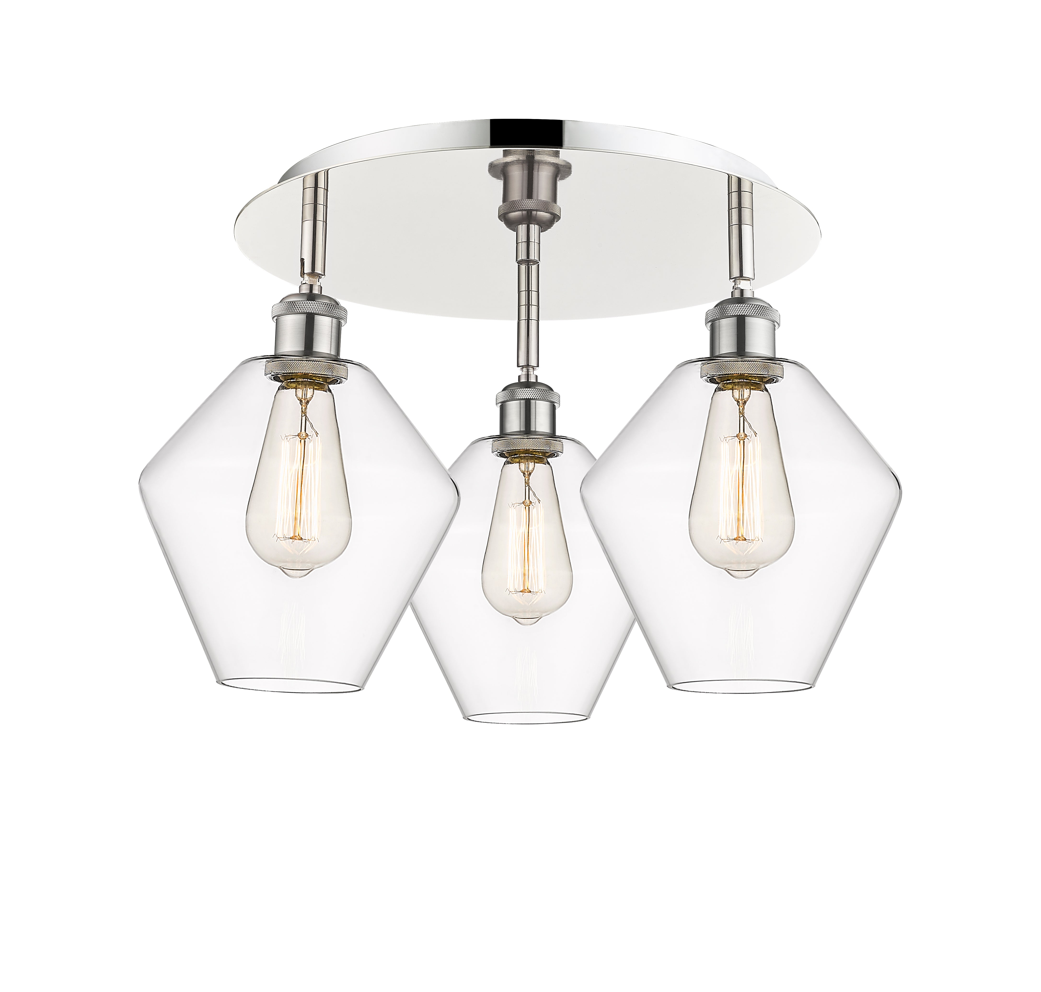 Ballston Semi-Flush Mount Satin Nickel Finish