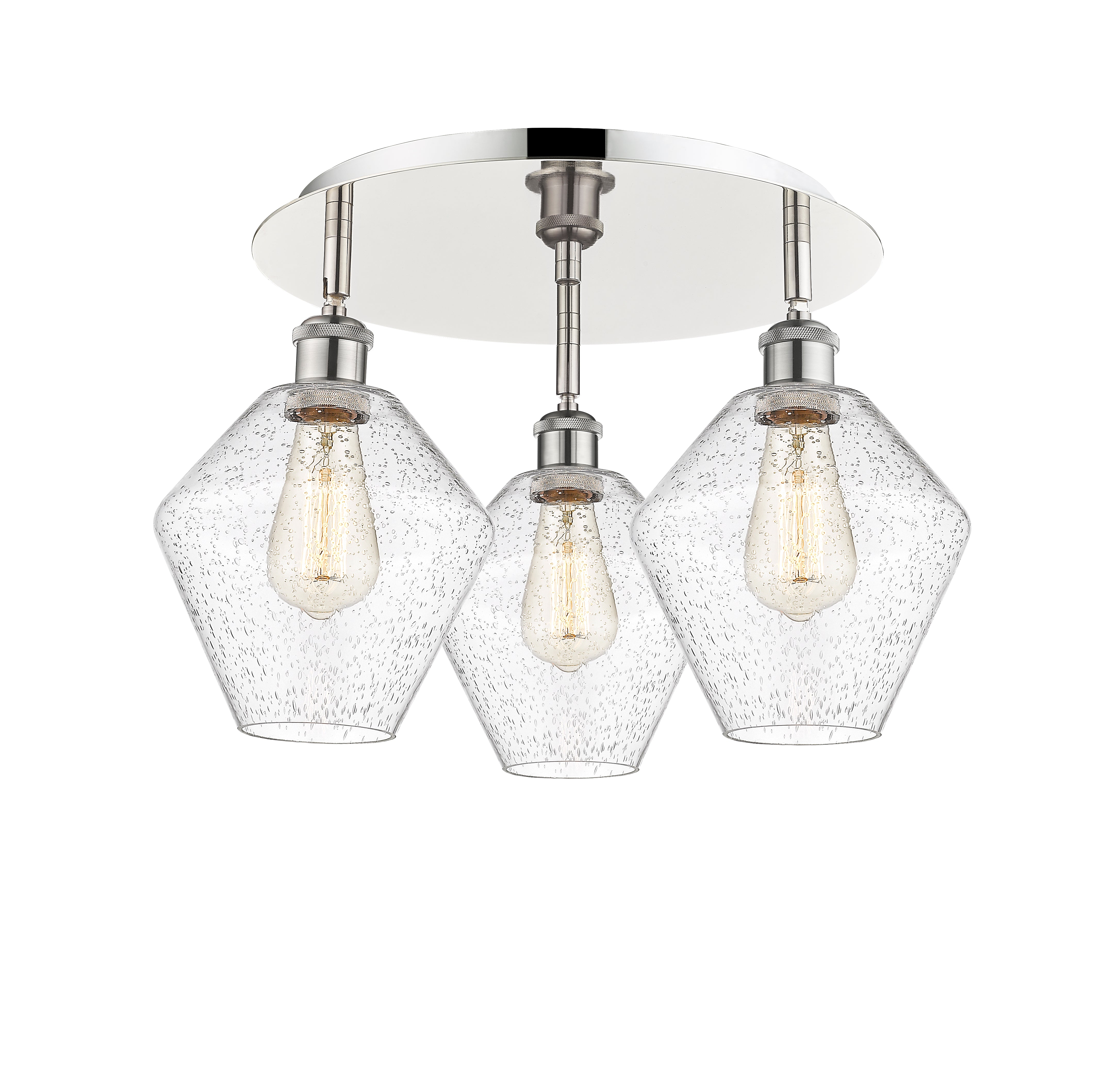 Ballston Semi-Flush Mount Satin Nickel Finish