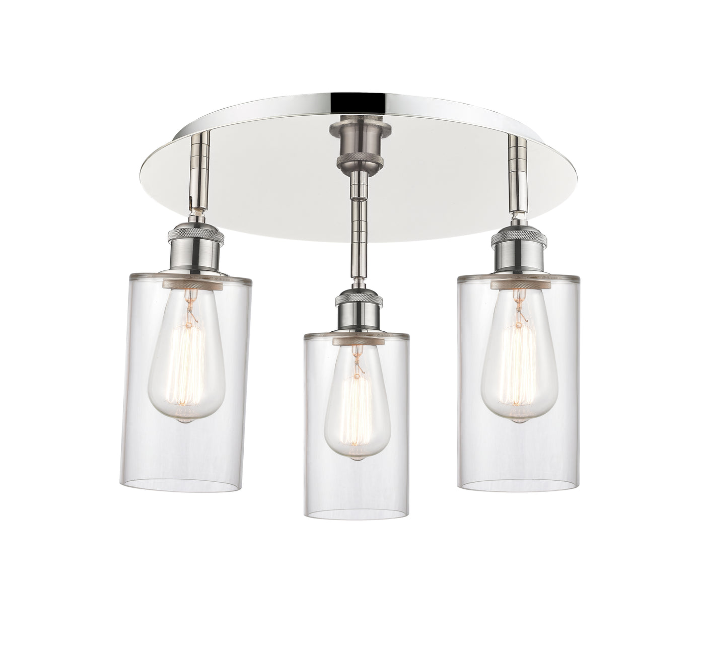 Ballston Semi-Flush Satin Nickel Brass