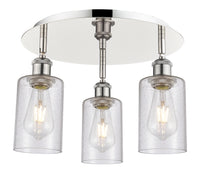 Ballston Semi-Flush Satin Nickel Brass