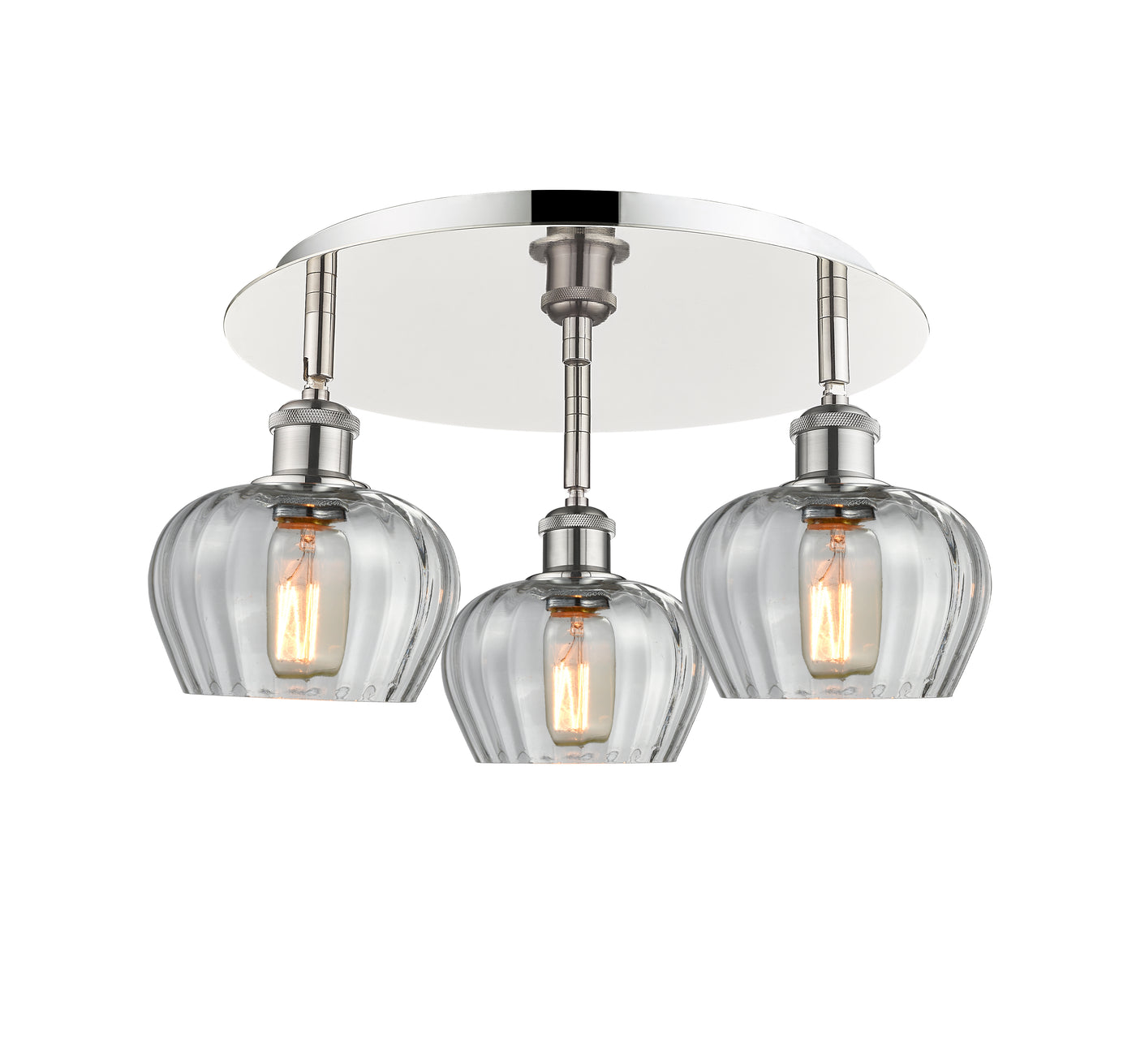 Ballston Semi-Flush Mount Satin Nickel