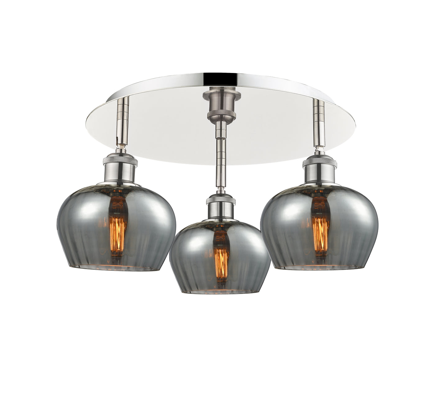 Ballston Semi-Flush Mount Satin Nickel