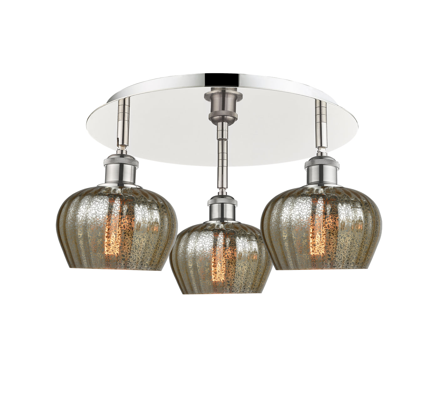 Ballston Semi-Flush Mount Satin Nickel