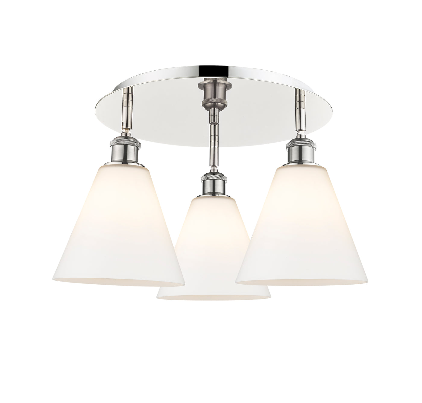 Ballston Semi-Flush Mount Satin Nickel Finish