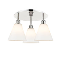 Ballston Semi-Flush Mount Satin Nickel Finish