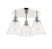 Ballston Semi-Flush Mount Satin Nickel Finish