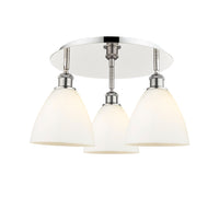 Ballston Semi-Flush Mount Satin Nickel