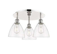 Ballston Semi-Flush Mount Satin Nickel