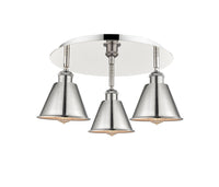 Ballston Semi-Flush Mount Satin Nickel