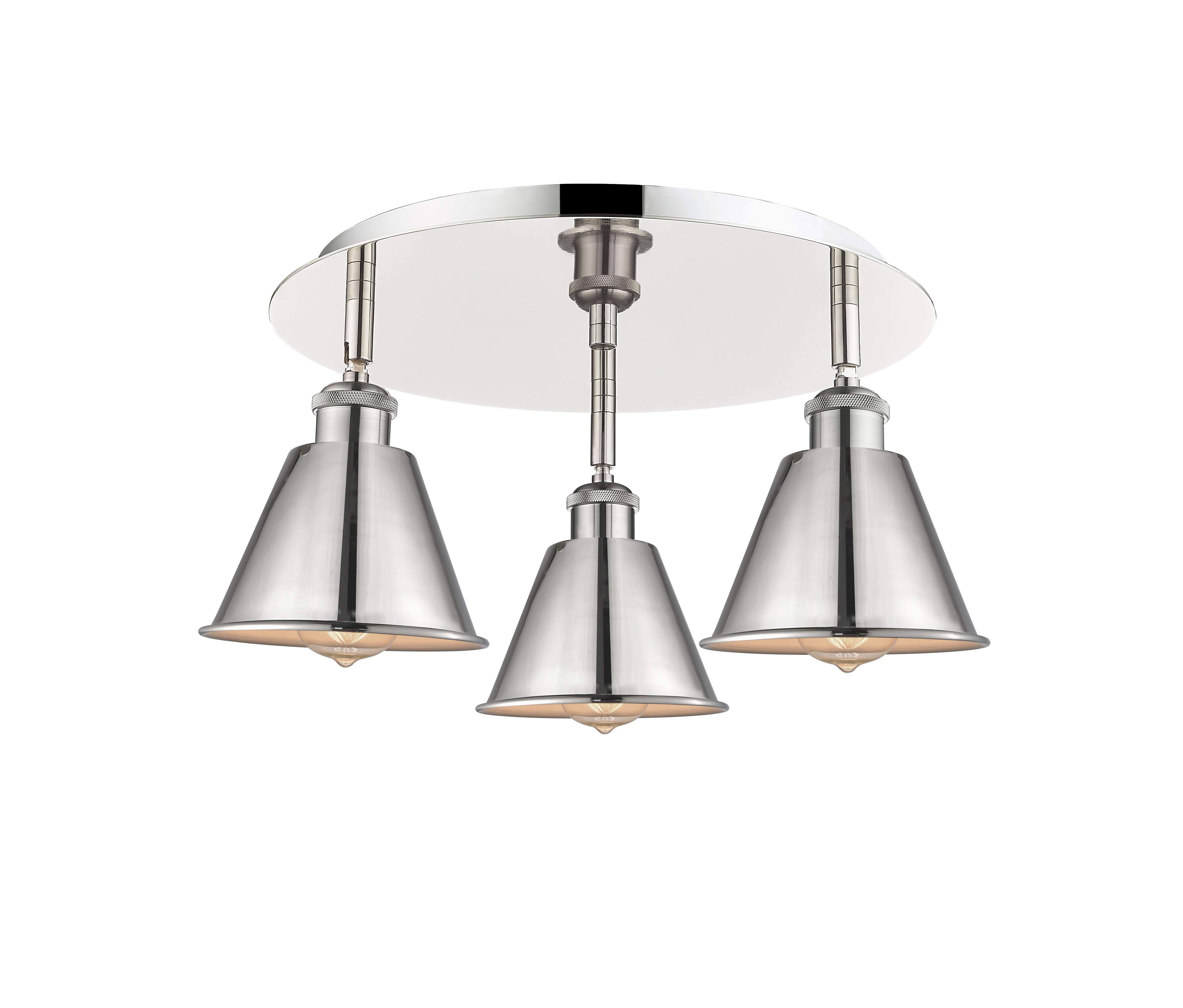 Ballston Semi-Flush Mount Satin Nickel