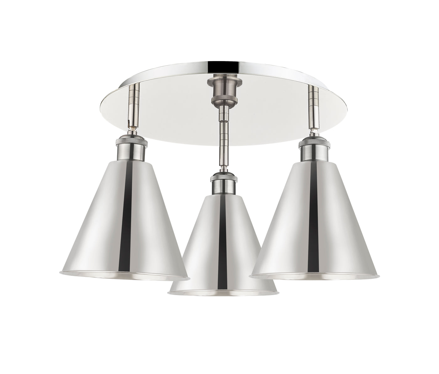 Ballston Semi-Flush Mount Satin Nickel