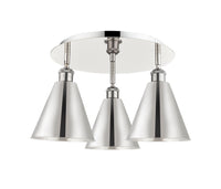 Ballston Semi-Flush Mount Satin Nickel