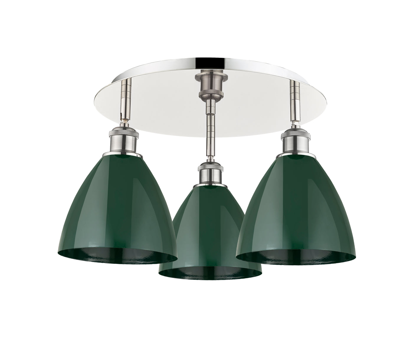 Ballston Semi-Flush Mount Satin Nickel