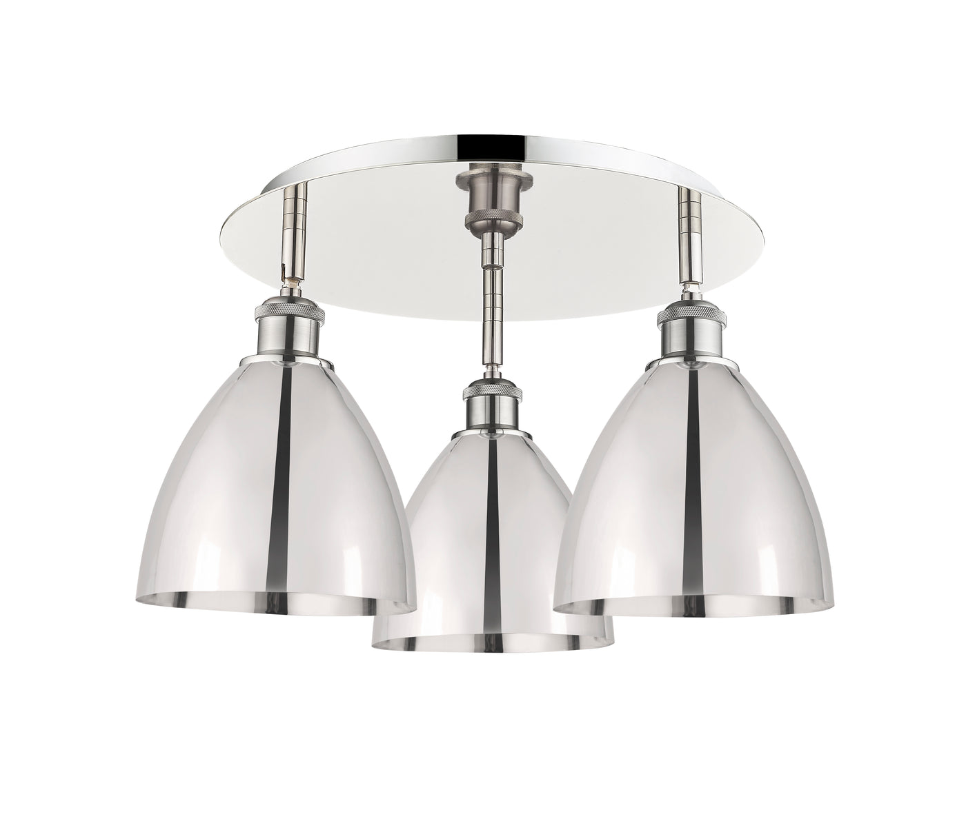 Ballston Semi-Flush Mount Satin Nickel
