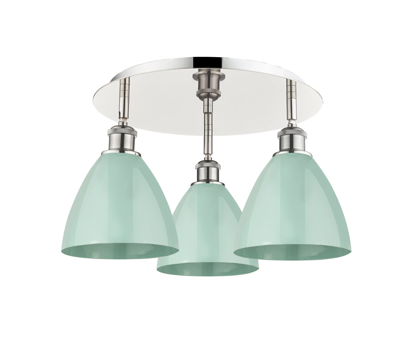 Ballston Semi-Flush Mount Satin Nickel
