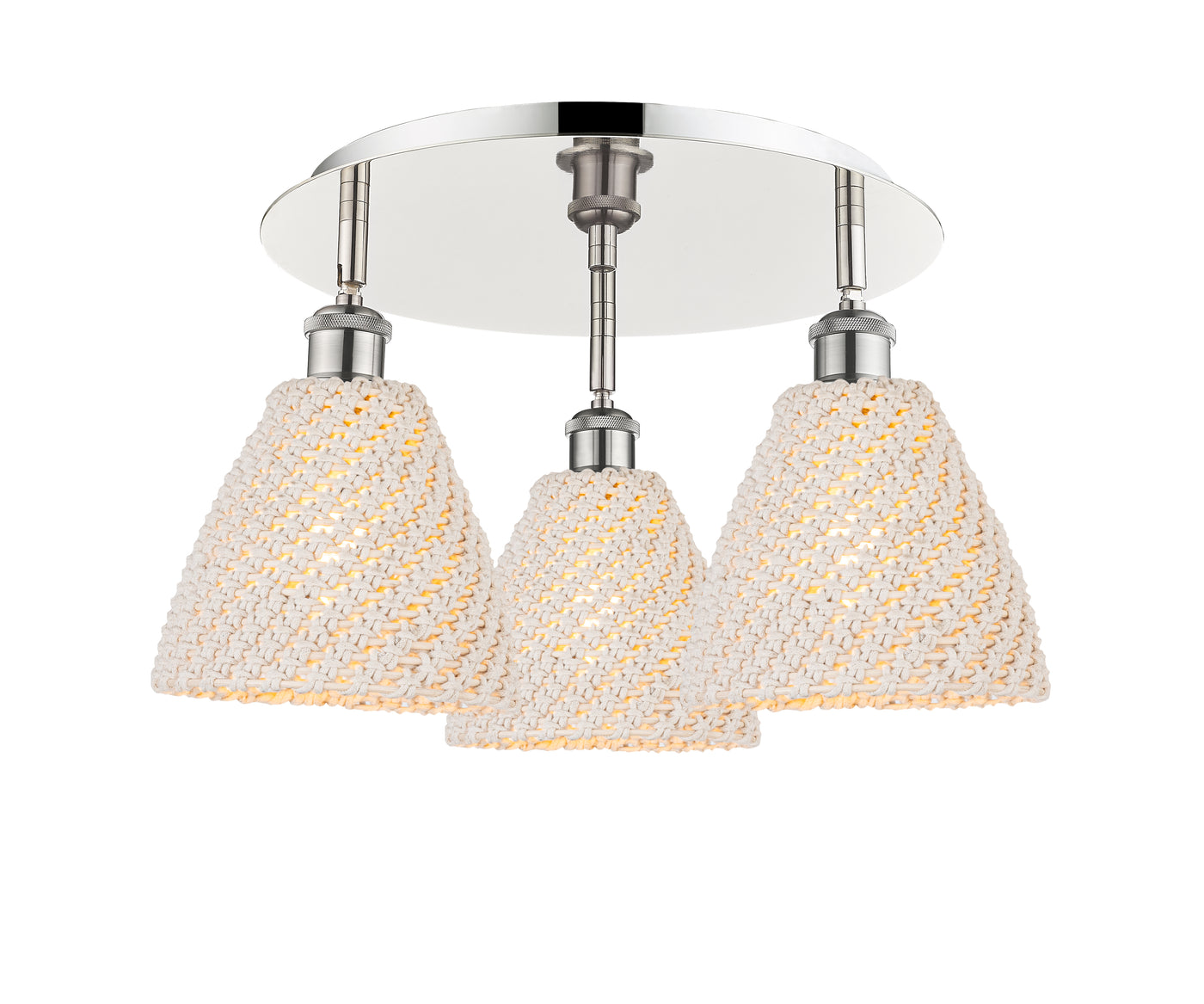 Ballston Semi-Flush Mount Satin Nickel