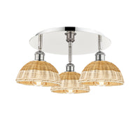 Ballston Semi-Flush Satin Nickel Brass