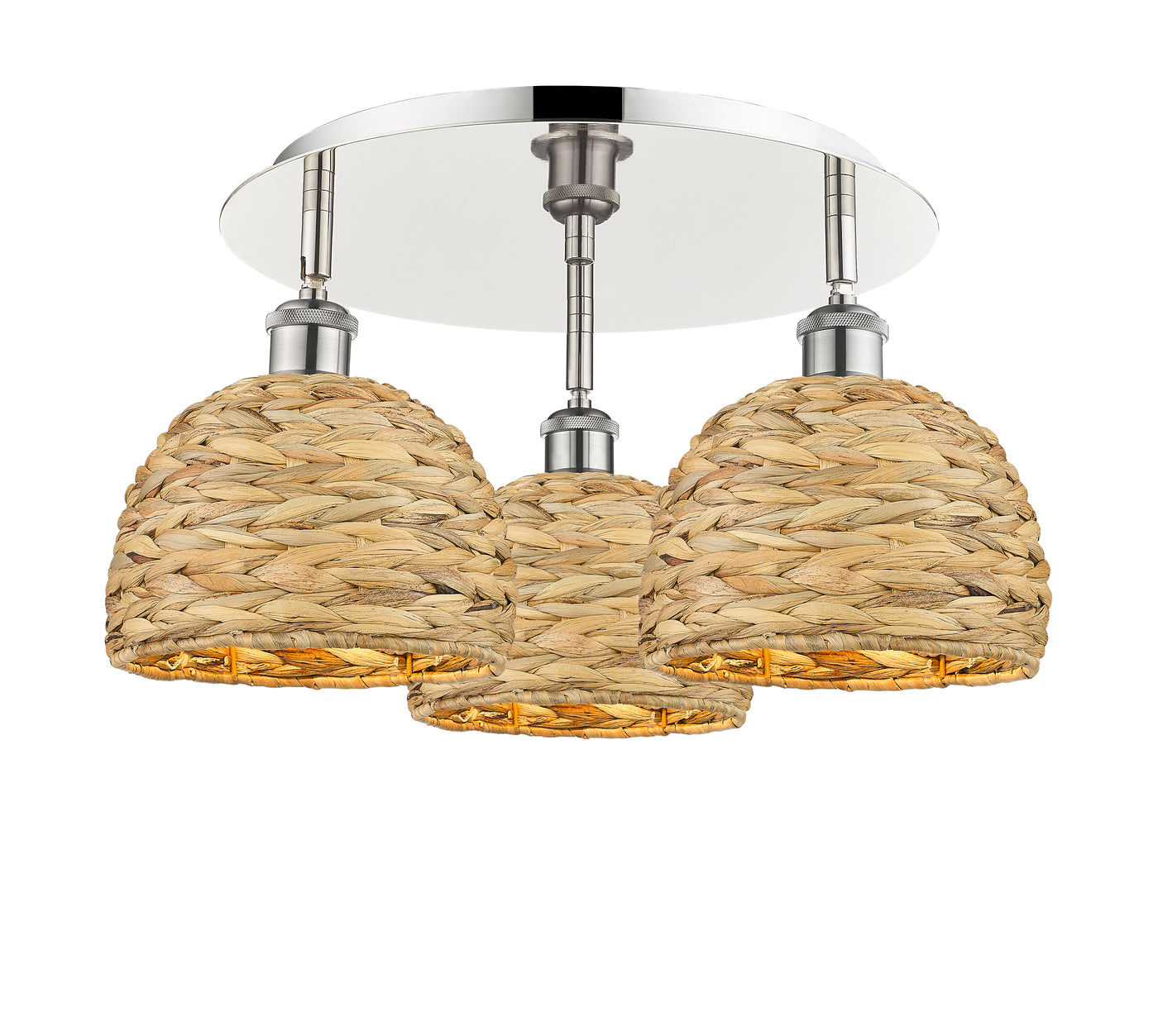 Ballston Semi-Flush Mount Satin Nickel