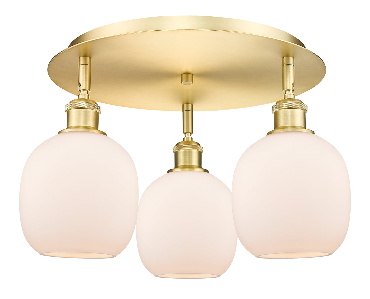 Ballston Semi-Flush Mount Satin Nickel