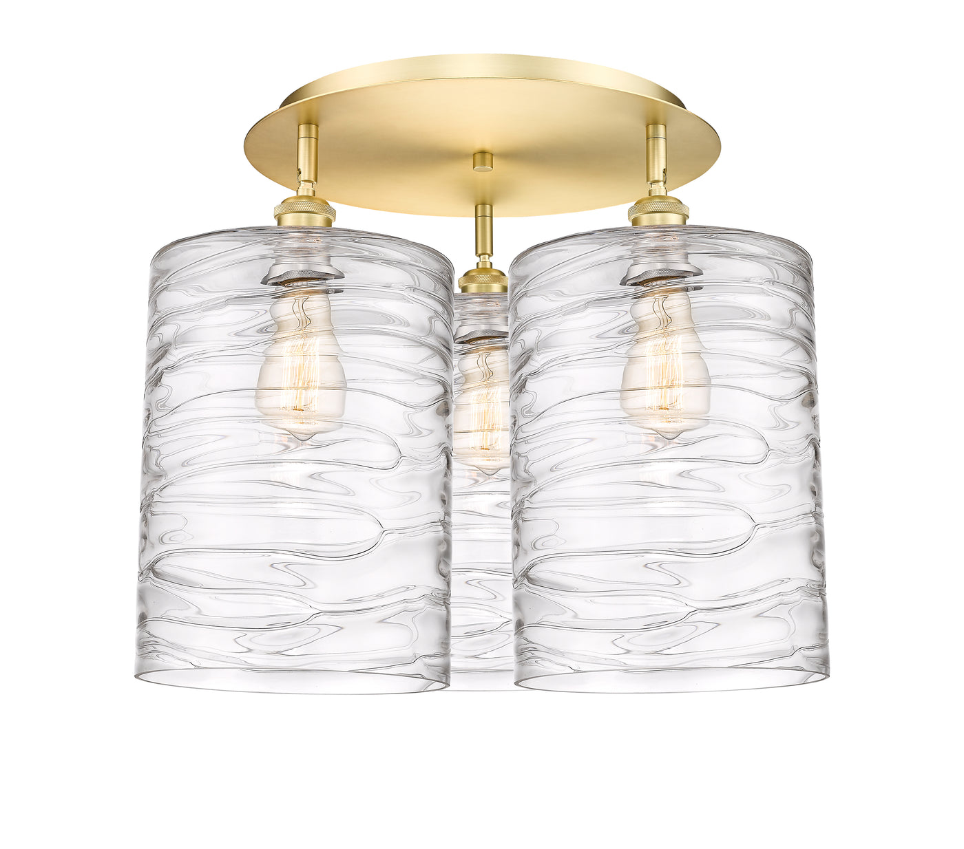 Ballston Semi-Flush Mount Satin Nickel