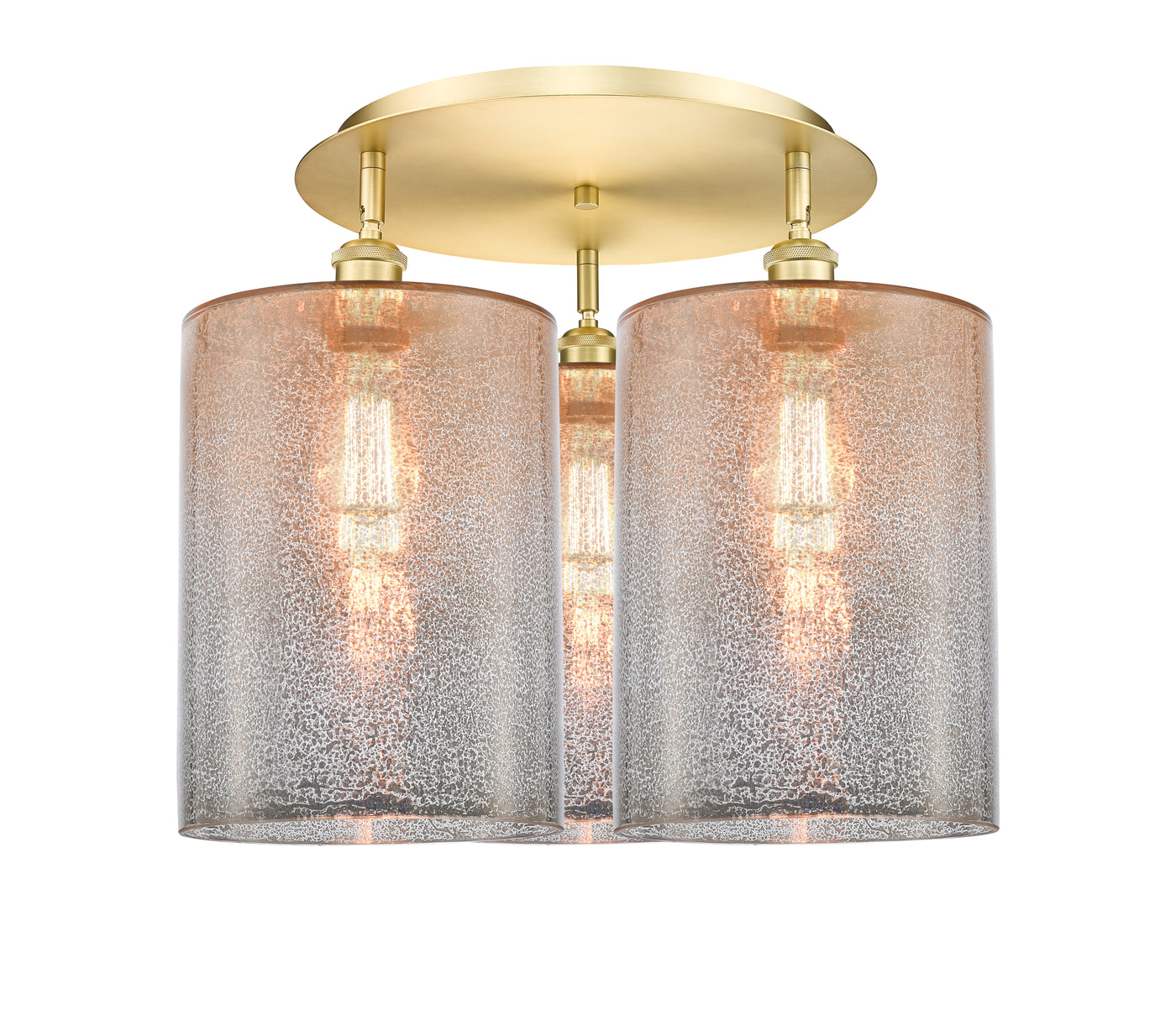 Ballston Semi-Flush Mount Satin Nickel Brass