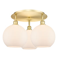 Ballston Semi-Flush Mount Satin Nickel