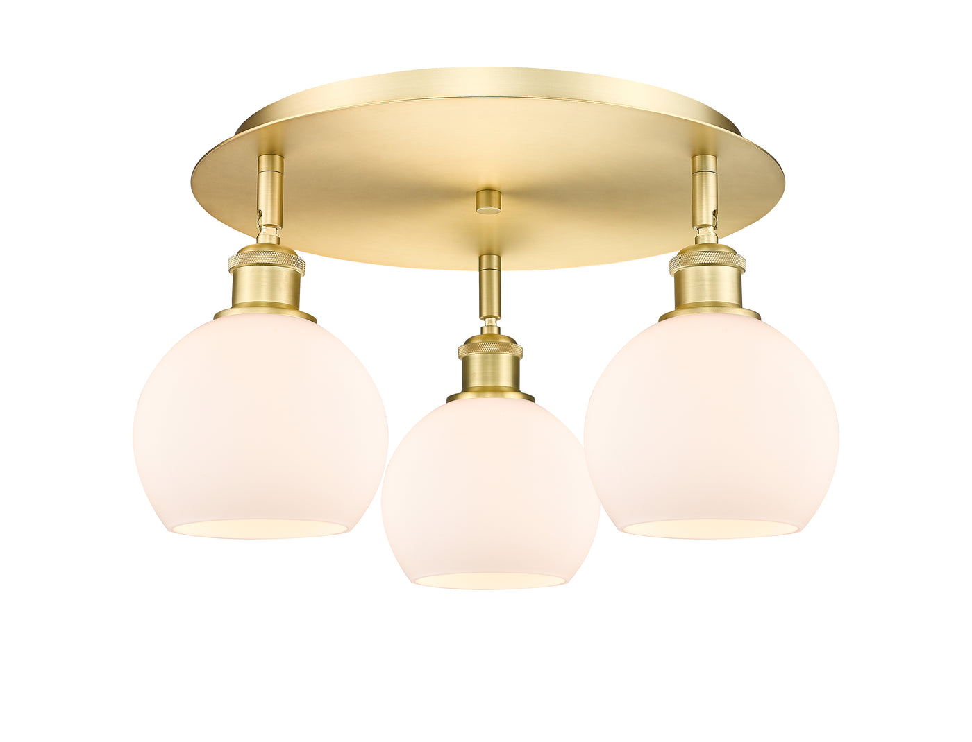 Ballston Semi-Flush Mount Satin Nickel