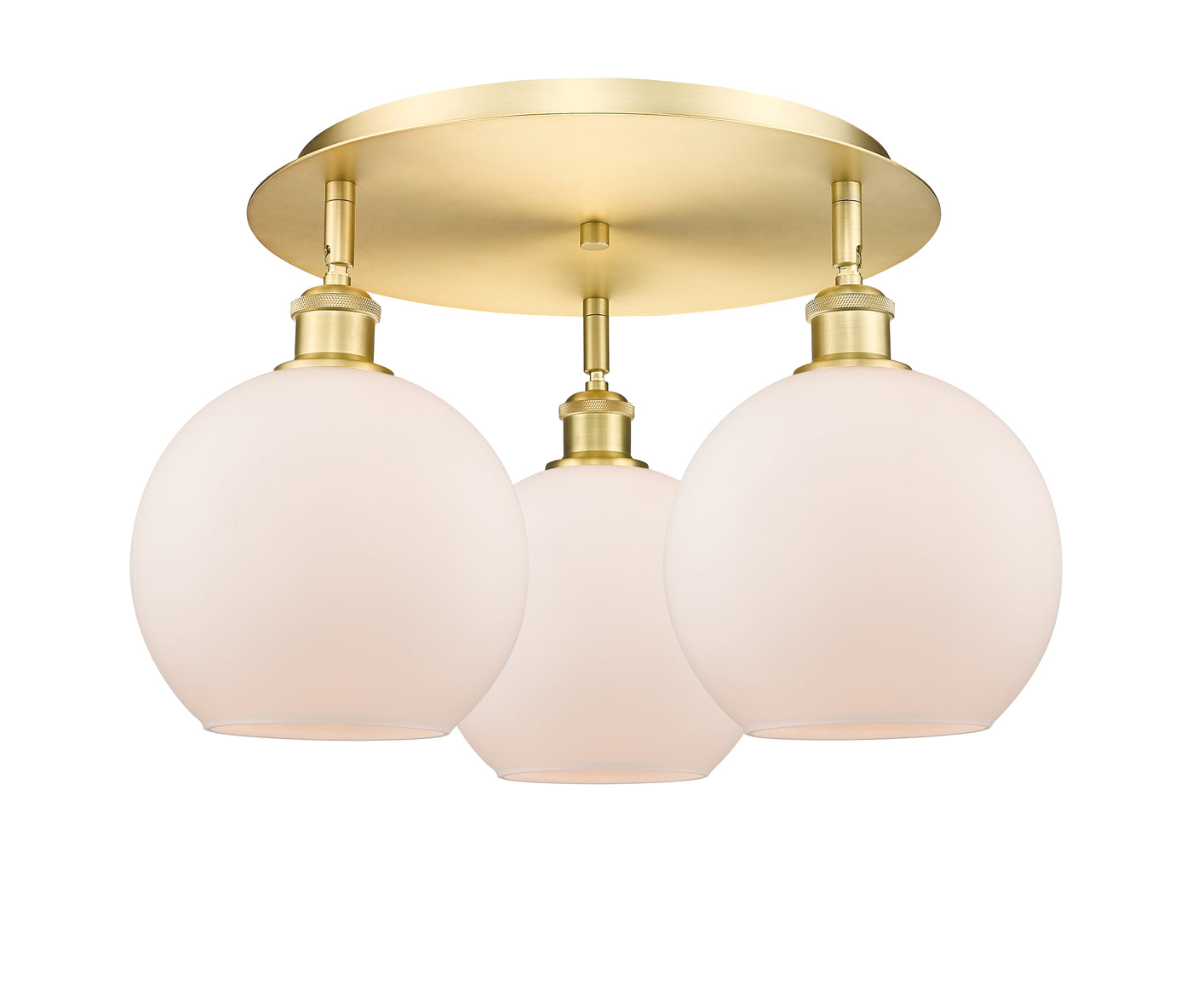 Ballston Semi-Flush Mount Satin Nickel