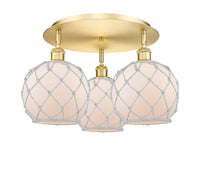 Ballston Semi-Flush Mount Satin Nickel