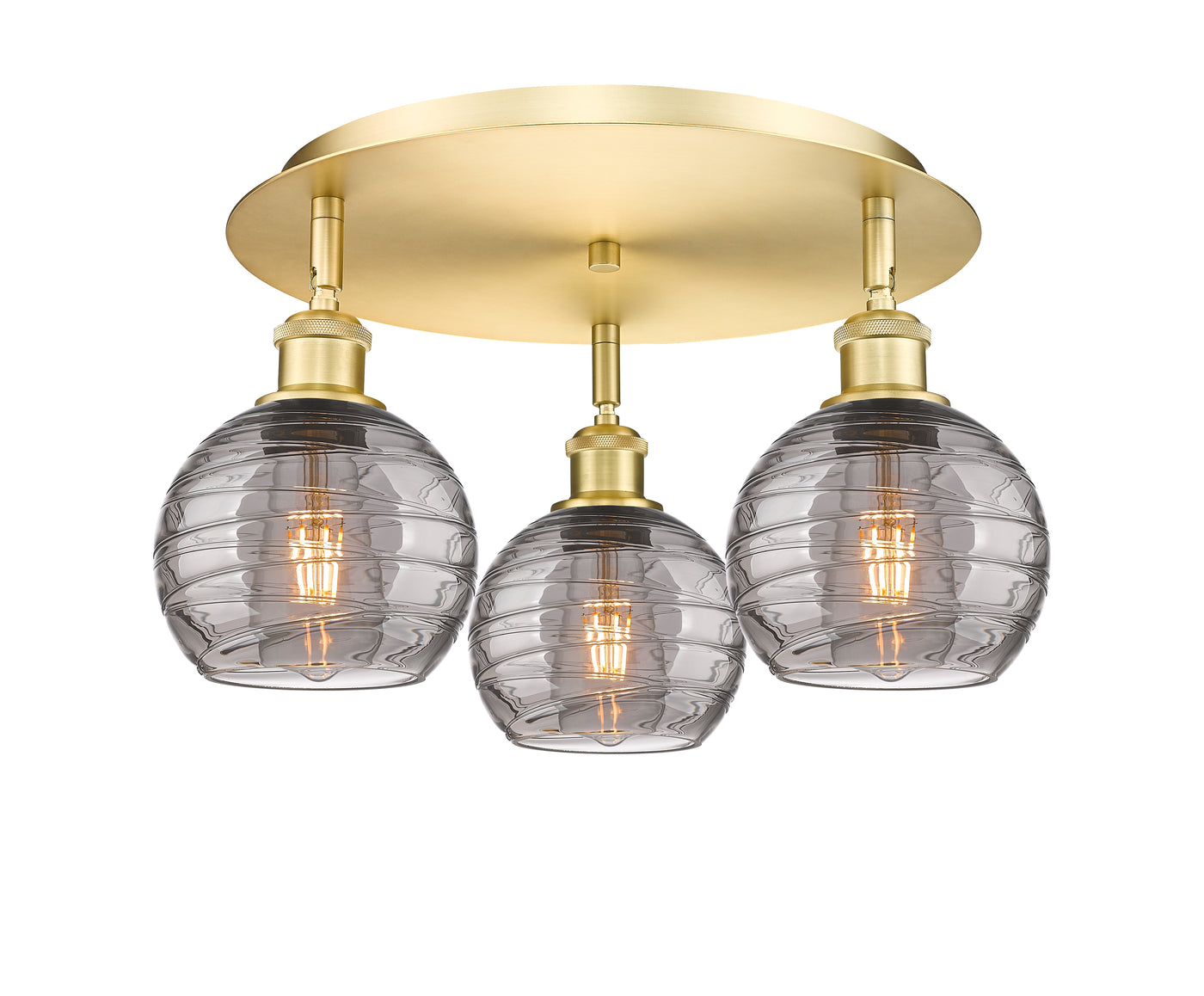 Ballston Semi-Flush Mount Satin Nickel Finish