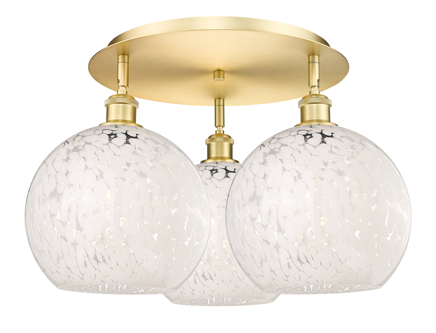 Ballston Semi-Flush Mount Satin Nickel