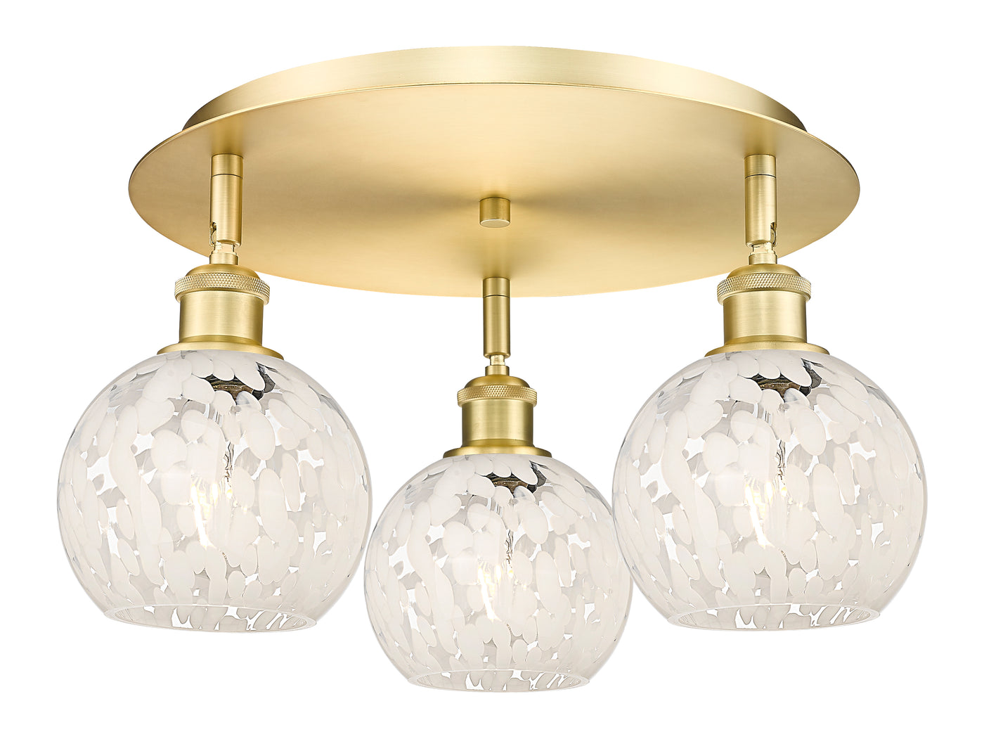 Ballston Semi-Flush Mount Satin Nickel