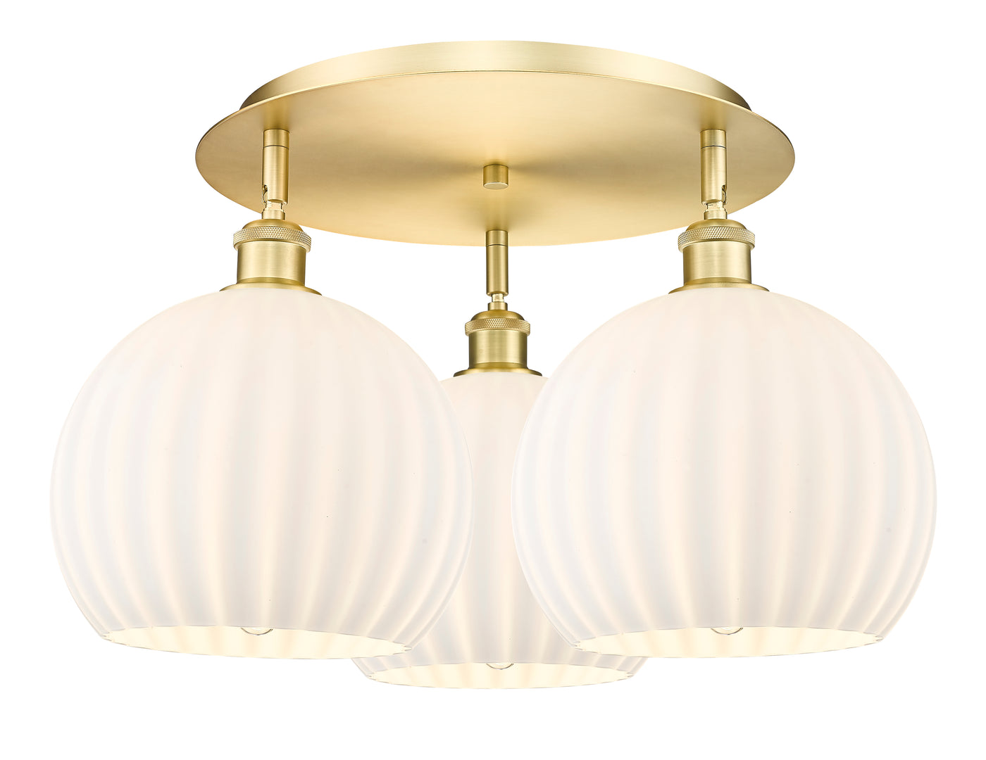 Ballston Semi-Flush Mount Satin Nickel