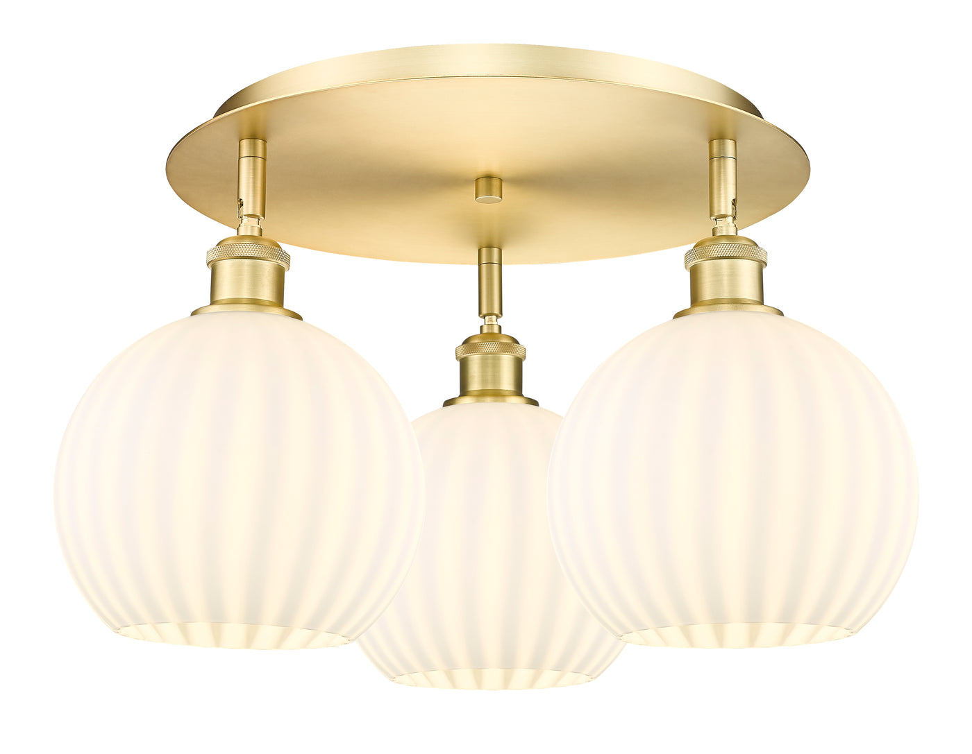 Ballston Semi-Flush Mount Satin Nickel Steel