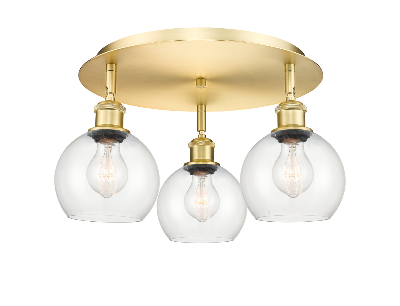Ballston Semi-Flush Mount Satin Nickel
