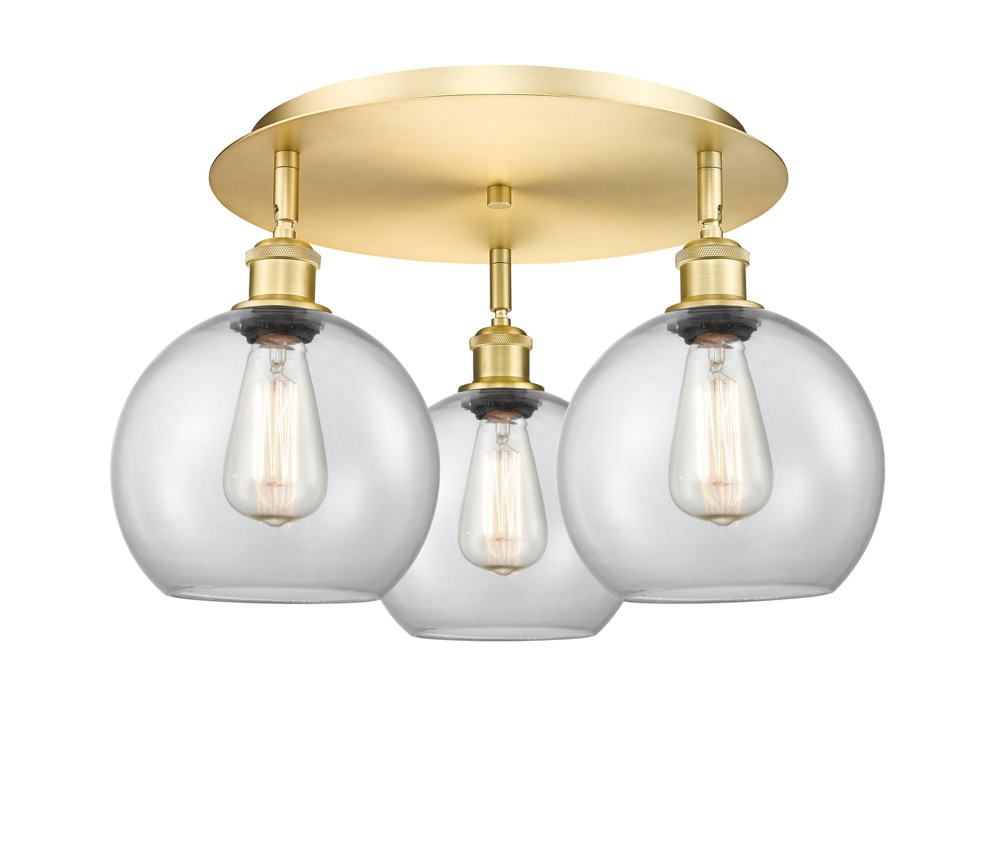 Ballston Semi-Flush Mount Satin Nickel