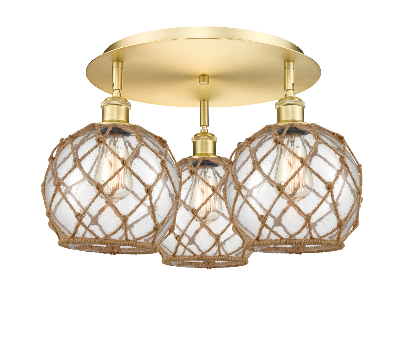 Ballston Semi-Flush Mount Satin Nickel