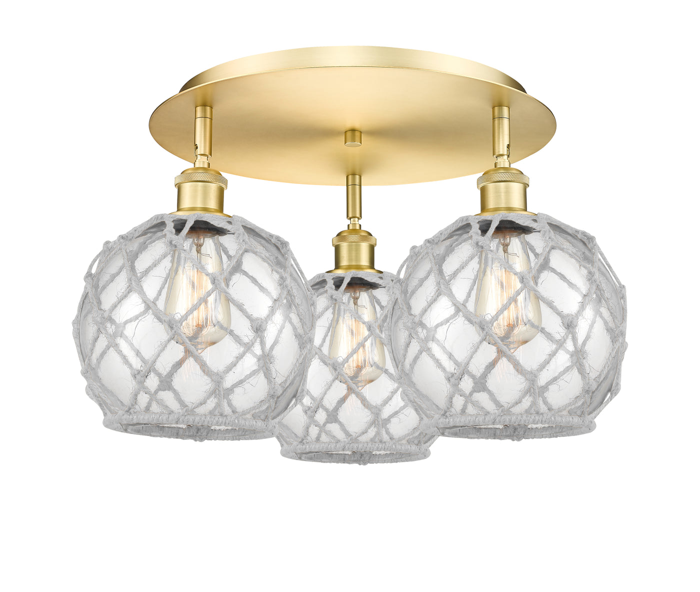 Ballston Semi-Flush Mount Satin Nickel