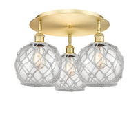 Ballston Semi-Flush Mount Satin Nickel