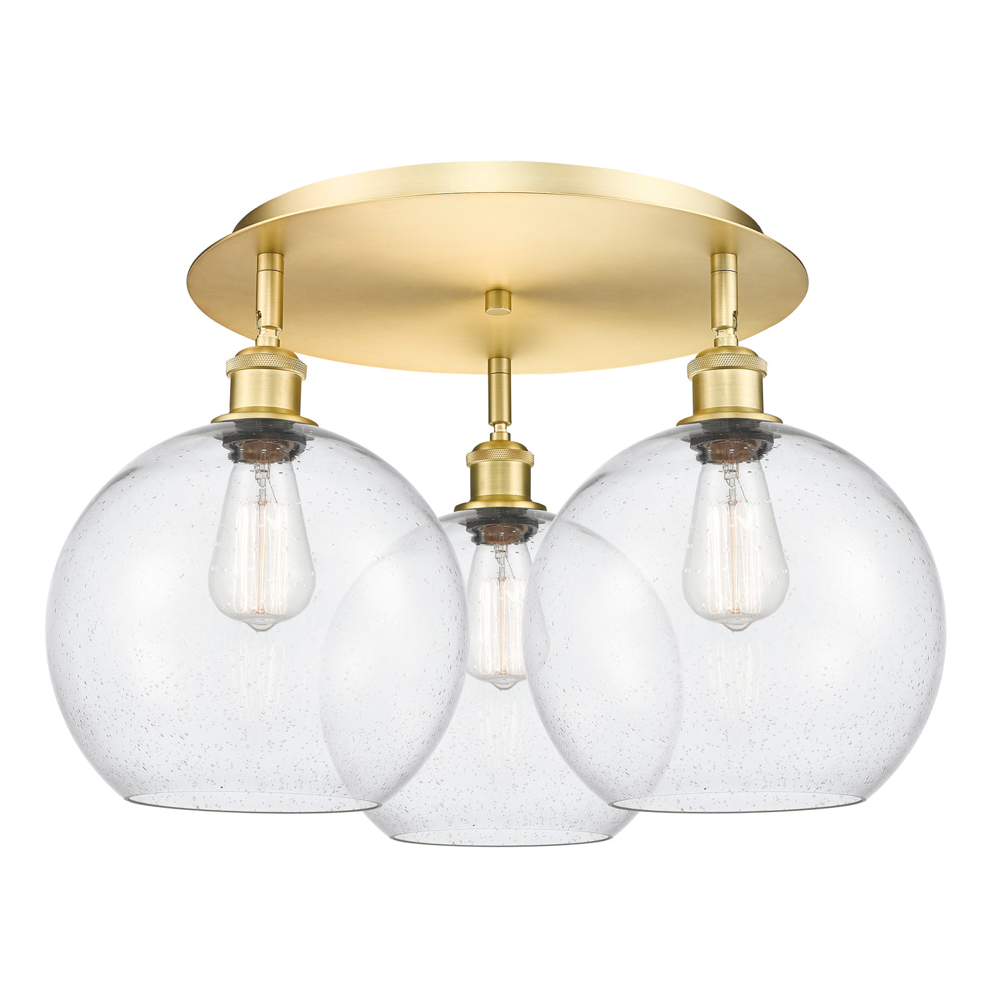 Ballston Semi-Flush Mount Satin Nickel