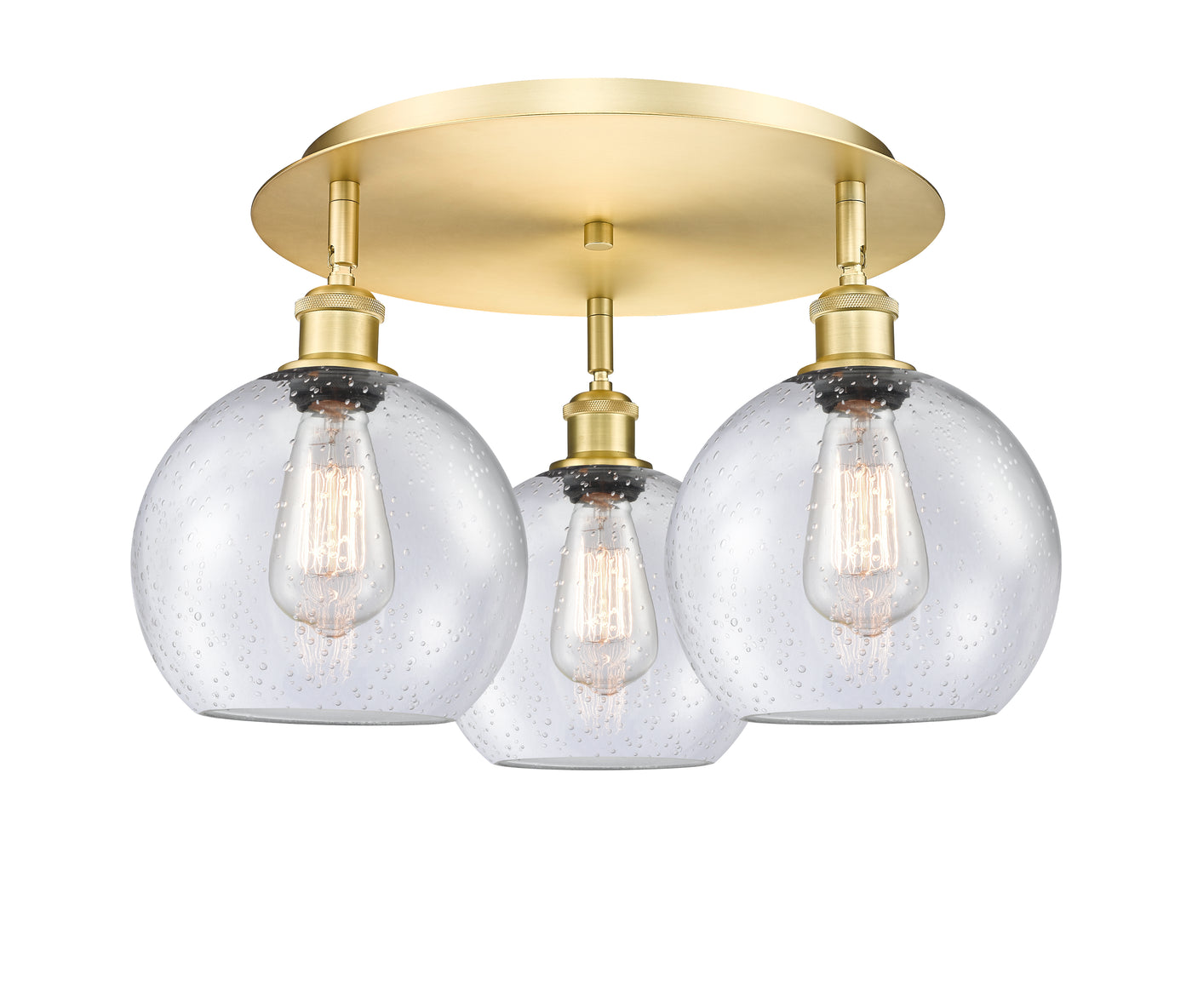 Ballston Semi-Flush Mount Satin Nickel