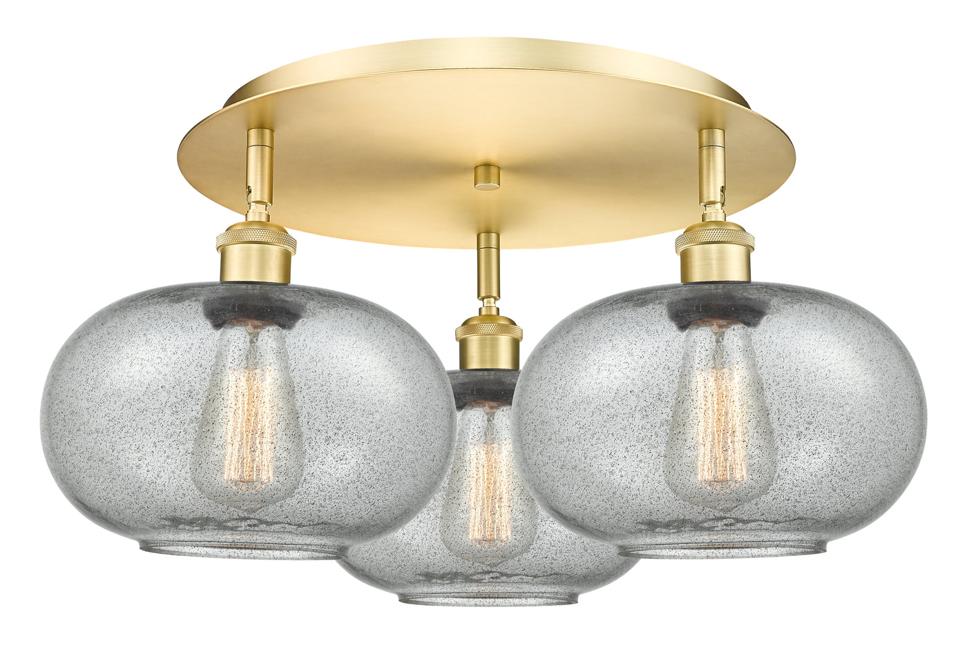 Ballston Semi-Flush Mount Satin Nickel