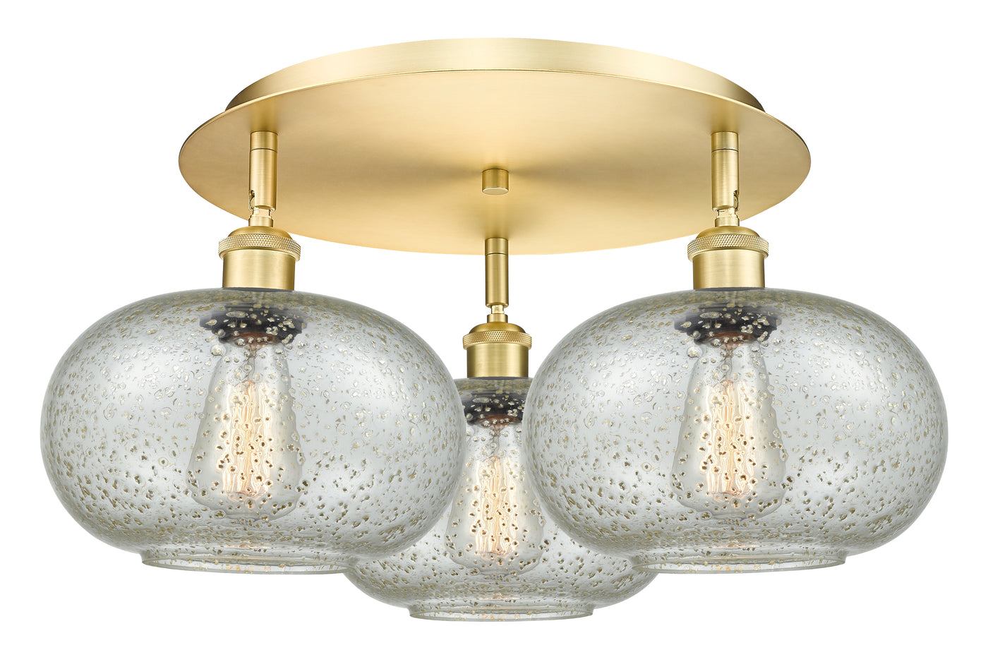 Ballston Semi-Flush Mount Satin Nickel