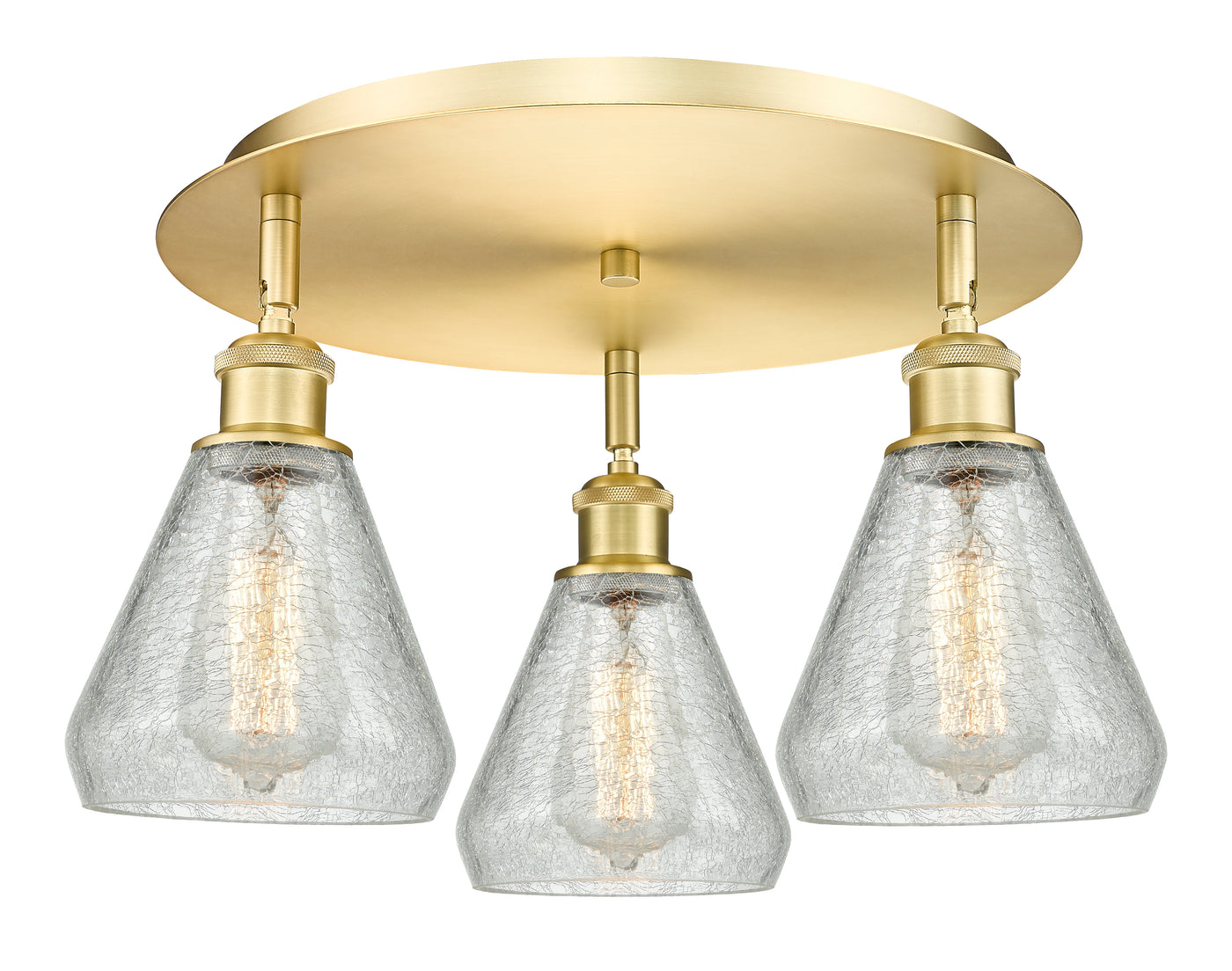 Ballston Semi-Flush Mount Satin Nickel