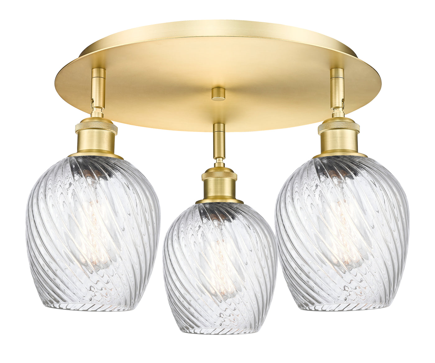 Ballston Semi-Flush Mount Satin Nickel