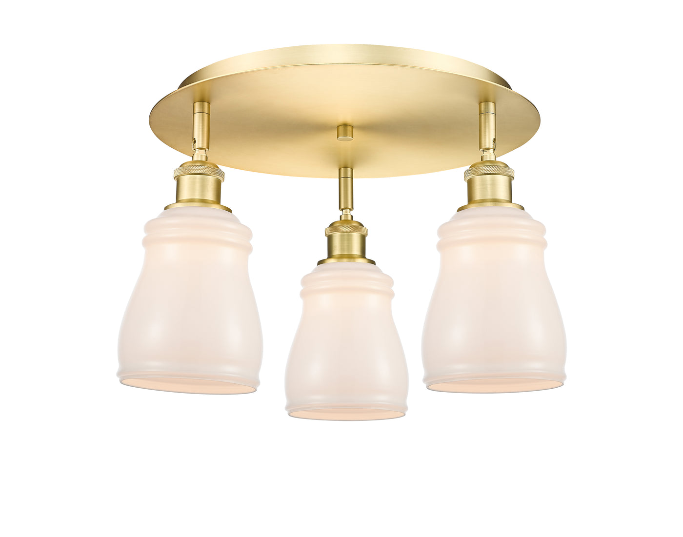 Ballston Semi-Flush Mount Satin Nickel