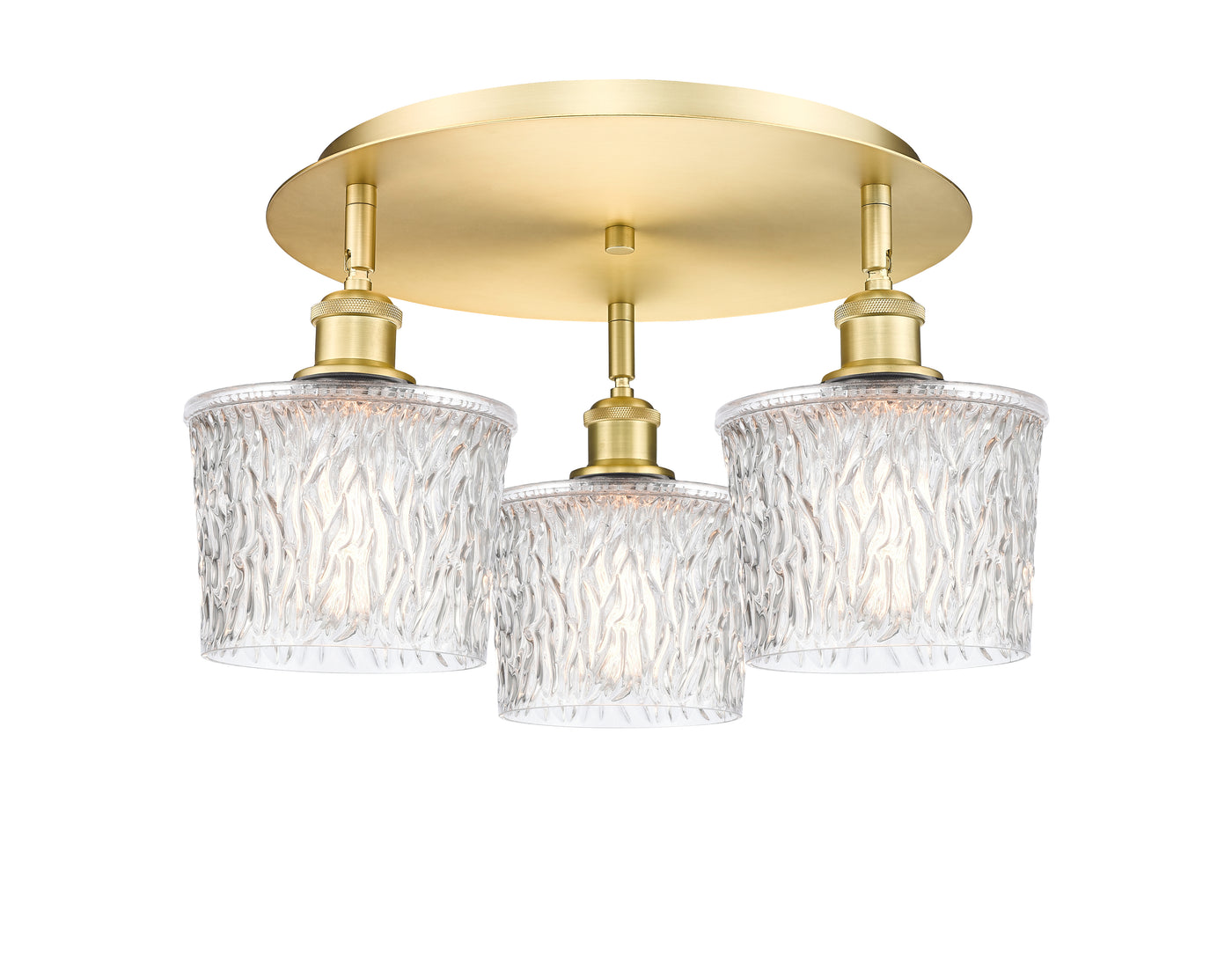 Ballston Semi-Flush Mount Satin Nickel